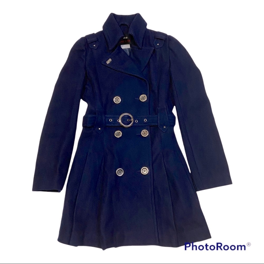 Miss Sixty Girls Double Breasted Belted Coat Girls-XL